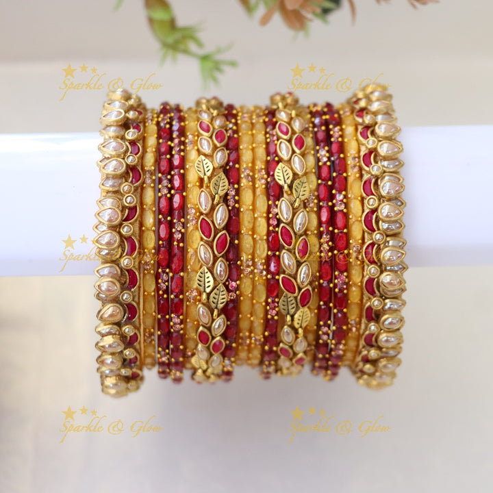 Exquisite Silk Thread Bangles Set for Elegant Celebrations ONE HAND