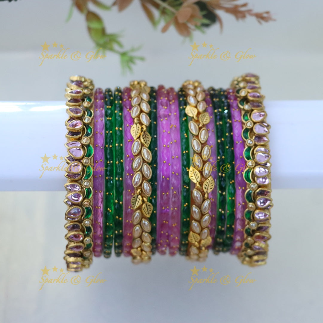 Exquisite Silk Thread Bangles Set for Elegant Celebrations ONE HAND