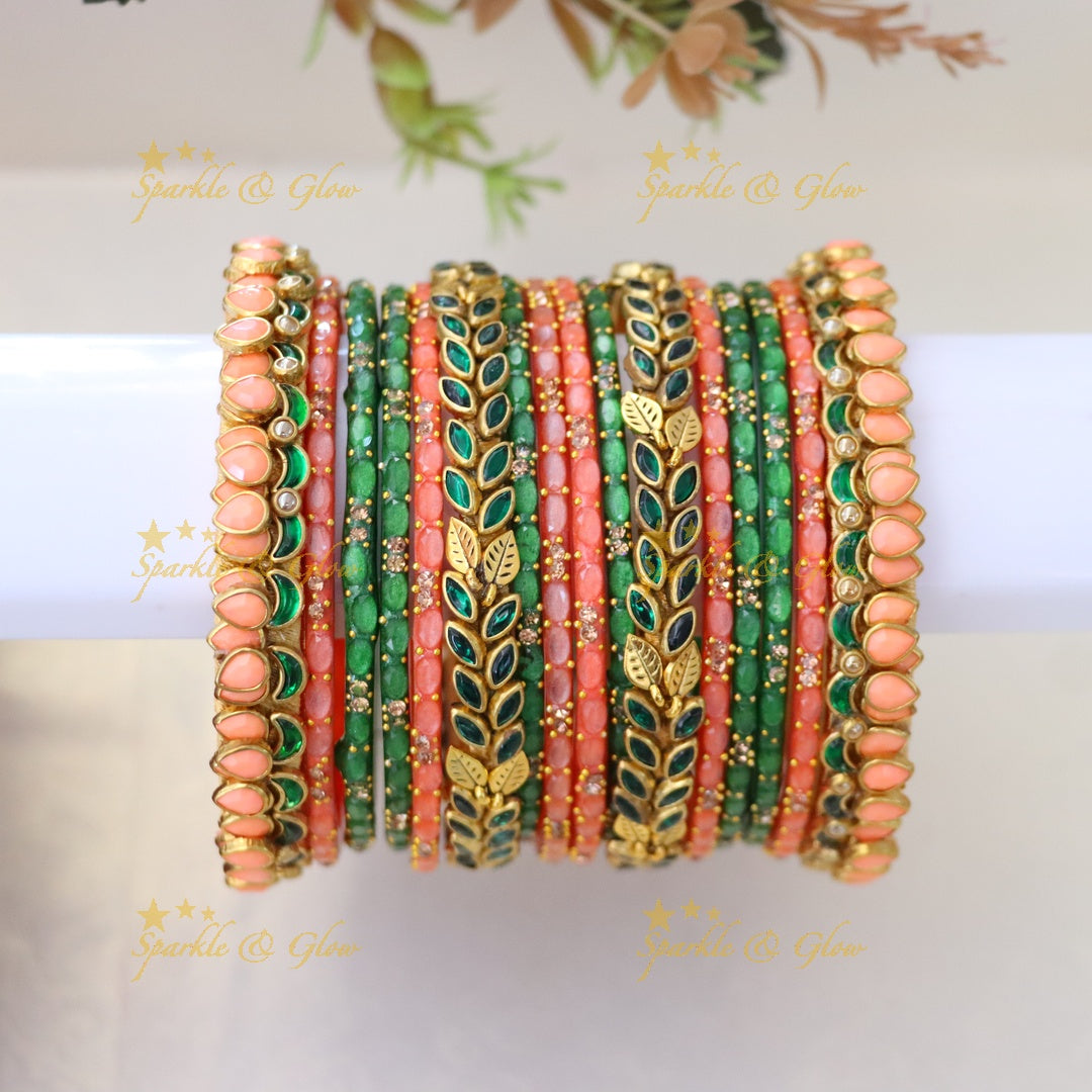Exquisite Silk Thread Bangles Set for Elegant Celebrations ONE HAND
