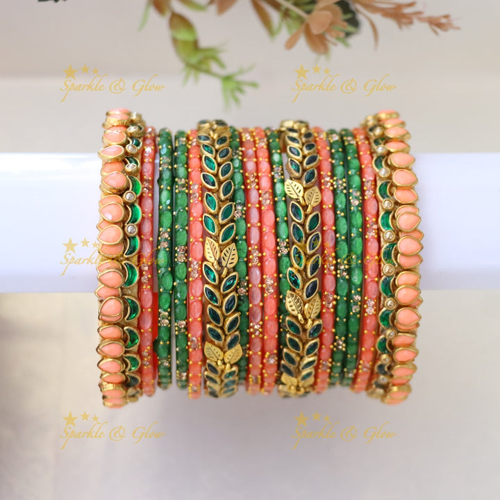 Exquisite Silk Thread Bangles Set for Elegant Celebrations ONE HAND