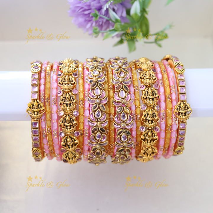 Exquisite Green Silk Thread Bangles for Weddings & Festivals ONE HAND