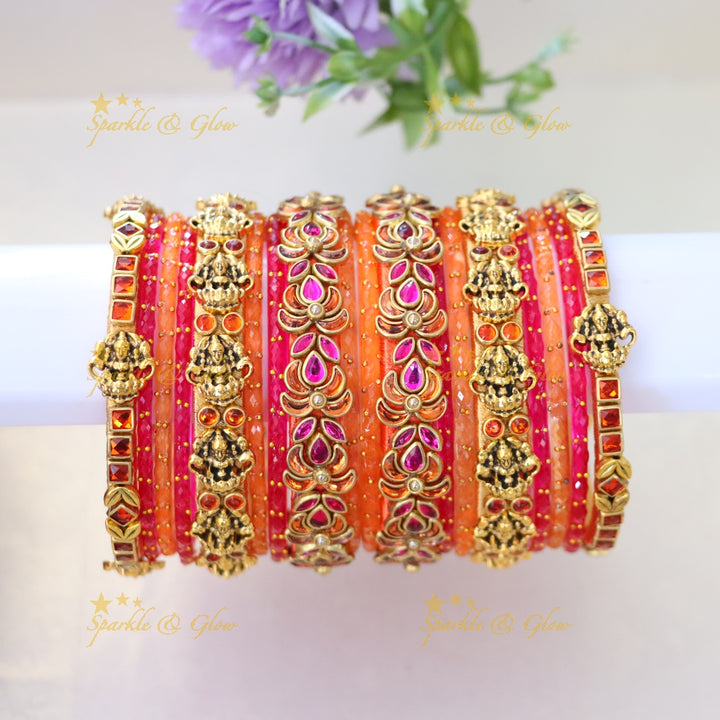 Exquisite Green Silk Thread Bangles for Weddings & Festivals ONE HAND