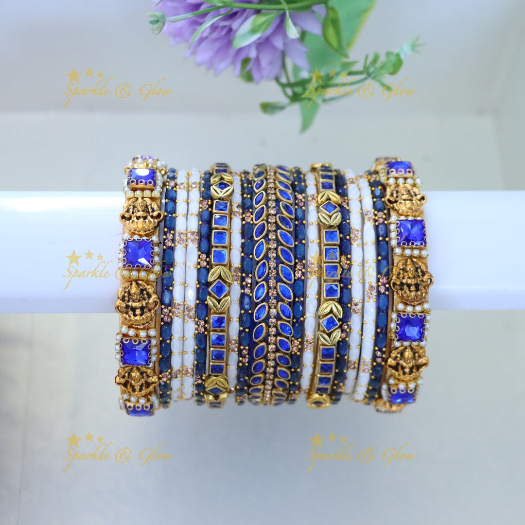 Exquisite Green Silk Thread Bangles for Celebrations ONE HAND