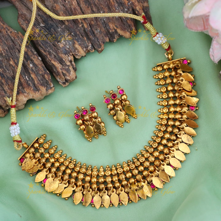 Exquisite Gold-Plated Choker Necklace for Weddings