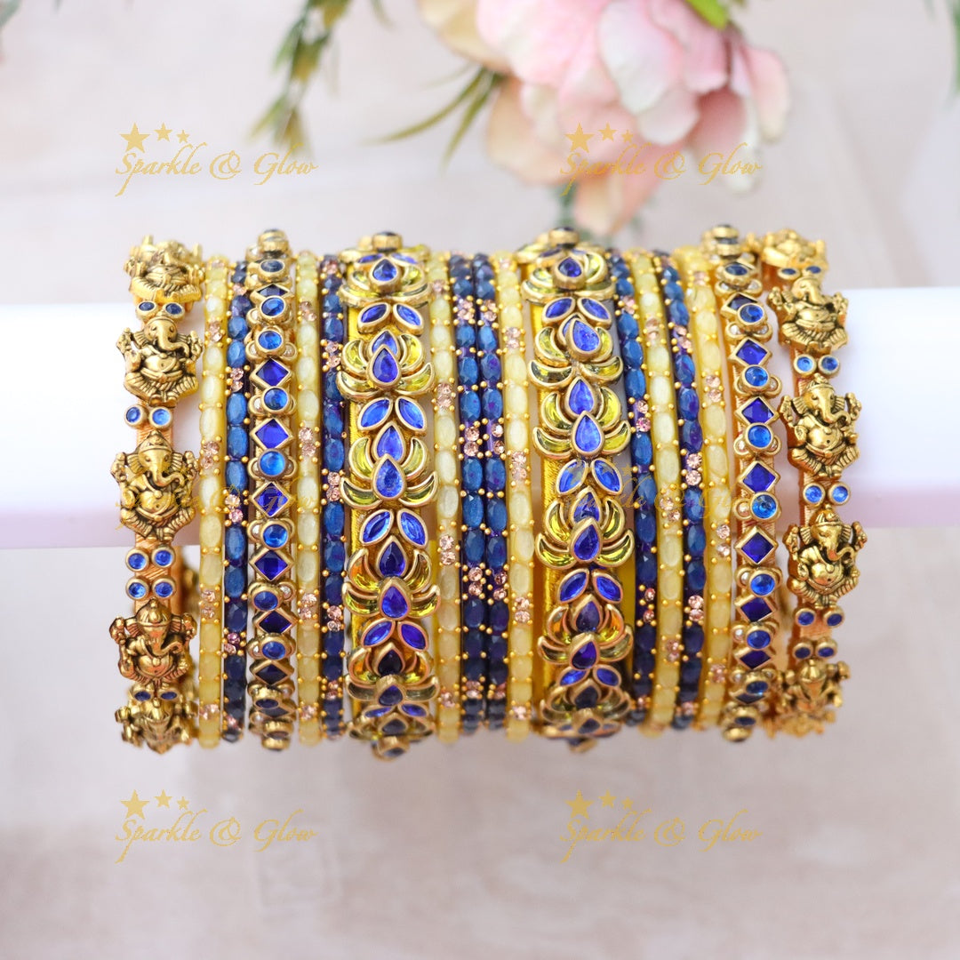 Exquisite Red & Gold Silk Thread Bangles for Weddings ONE HAND
