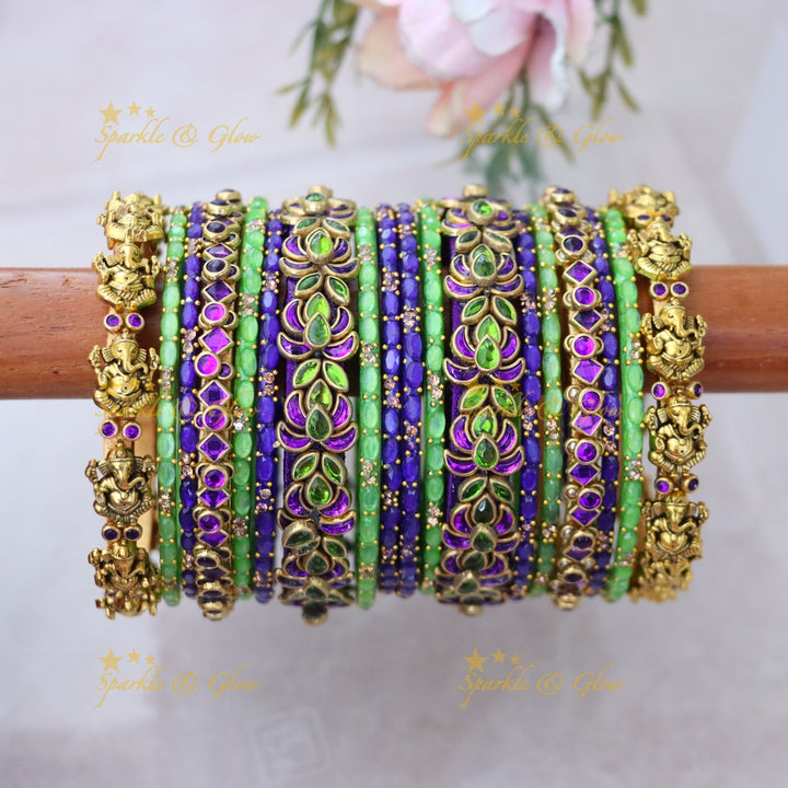 Exquisite Red & Gold Silk Thread Bangles for Weddings ONE HAND