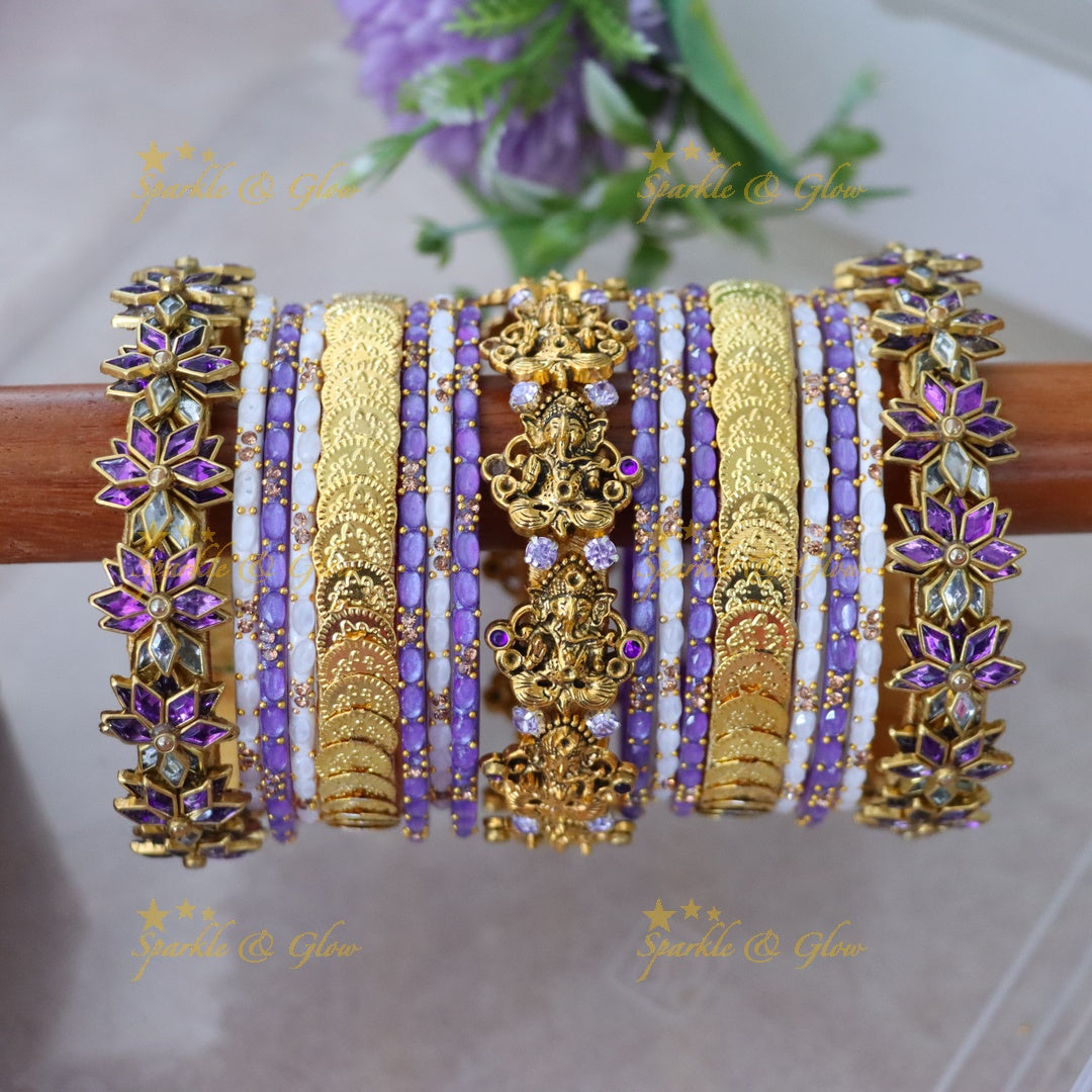Elegant Silk Thread Bangles for Festive & Wedding ONE HAND
