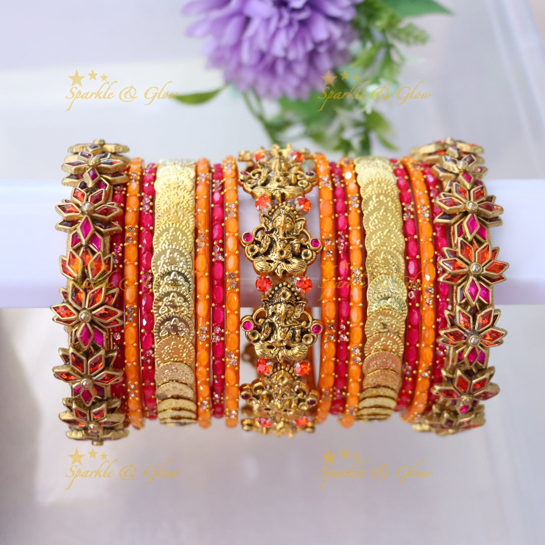 Elegant Silk Thread Bangles for Festive & Wedding ONE HAND