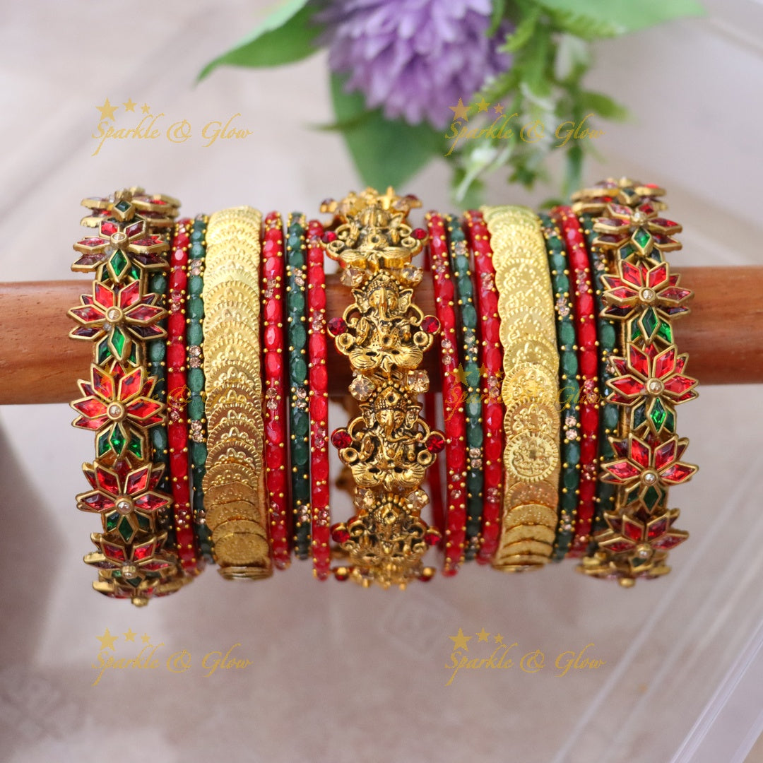 Elegant Silk Thread Bangles for Festive & Wedding ONE HAND