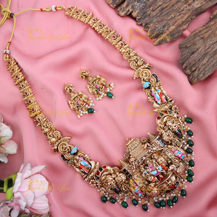 Elegant Temple Jewellery Necklace Set for Special Occasions
