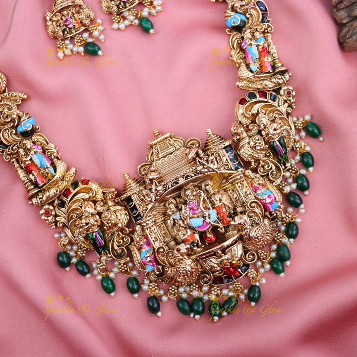 Elegant Temple Jewellery Necklace Set for Special Occasions