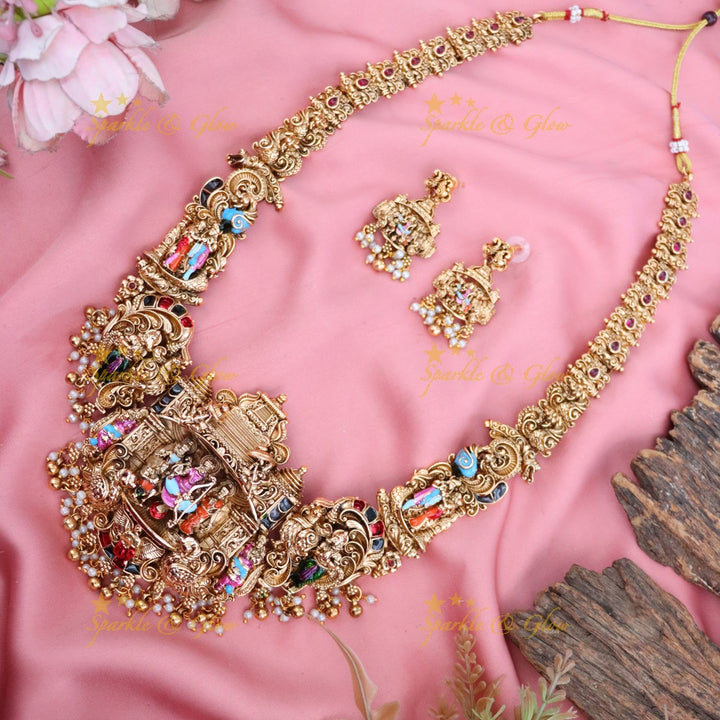 Elegant Temple Jewellery Necklace Set for Special Occasions