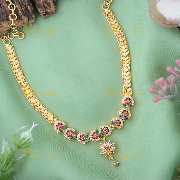 Elegance Redefined: Microgold Necklace for Celebrations