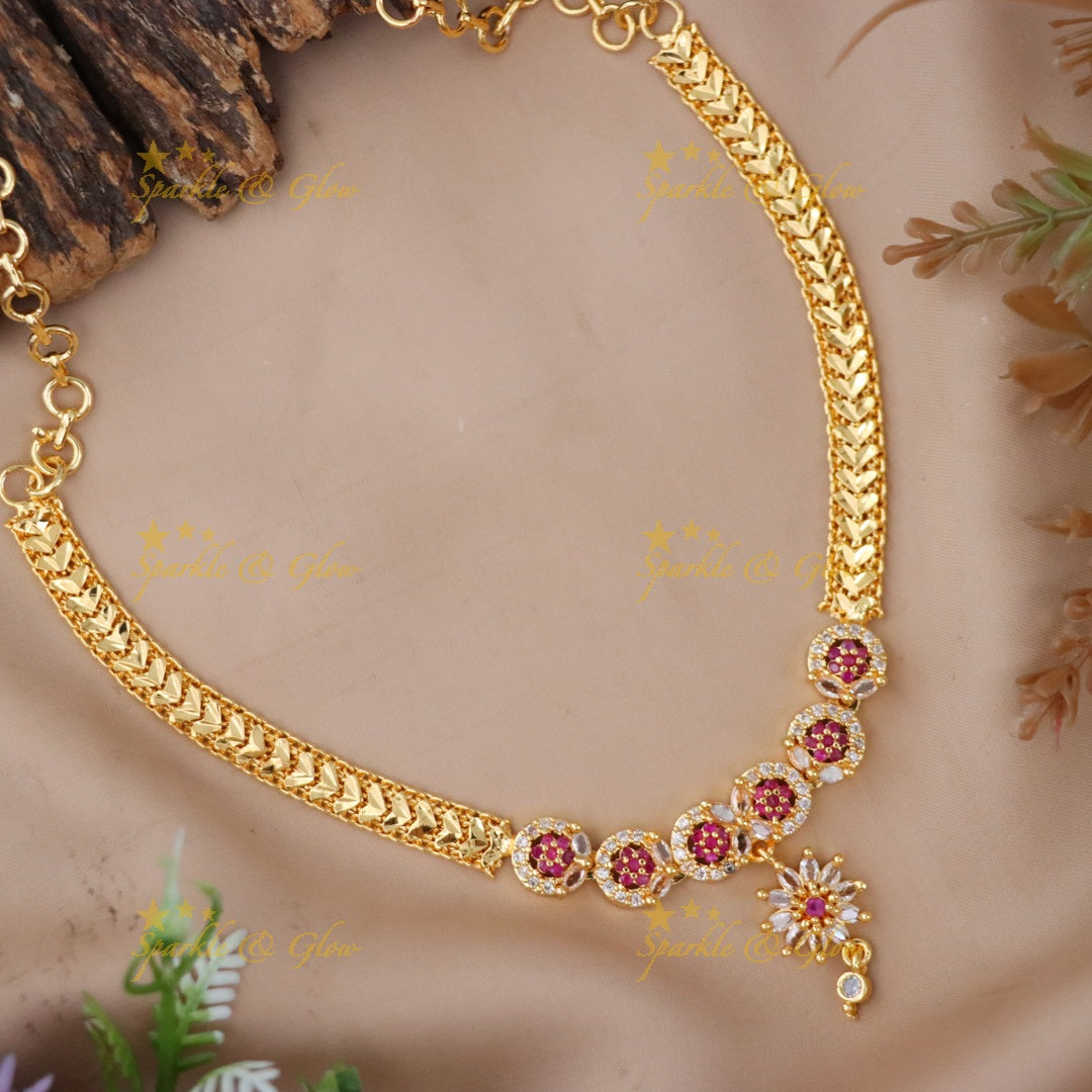 Elegance Redefined: Microgold Necklace for Celebrations