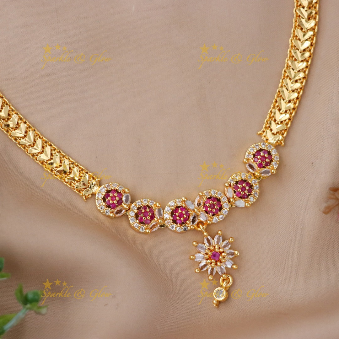 Elegance Redefined: Microgold Necklace for Celebrations