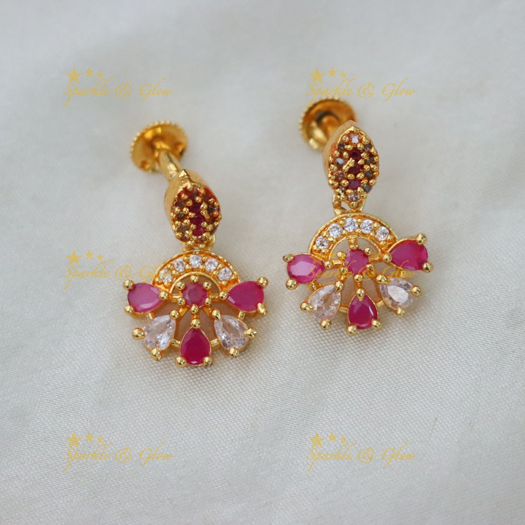 Elegant Microgold Short Necklace - Festive Shine