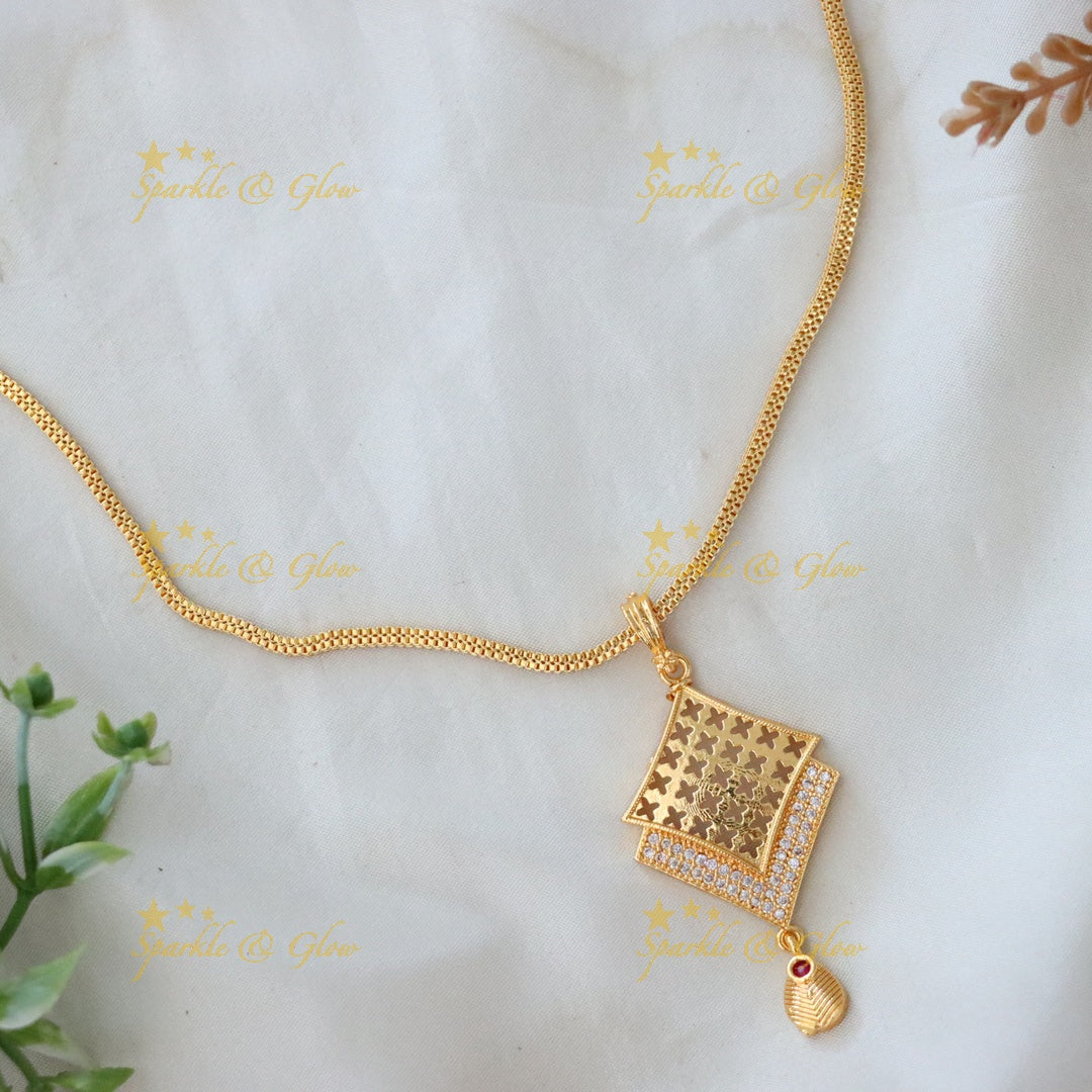 Stunning Microgold Long Necklace for Festive Celebrations