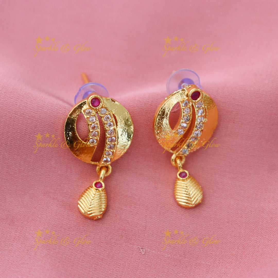 Exquisite Microgold Long Necklace Set - Elegant Design
