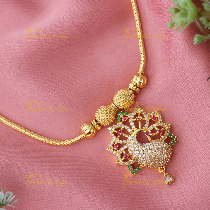 Elegant Microgold Necklace for Festive Celebrations