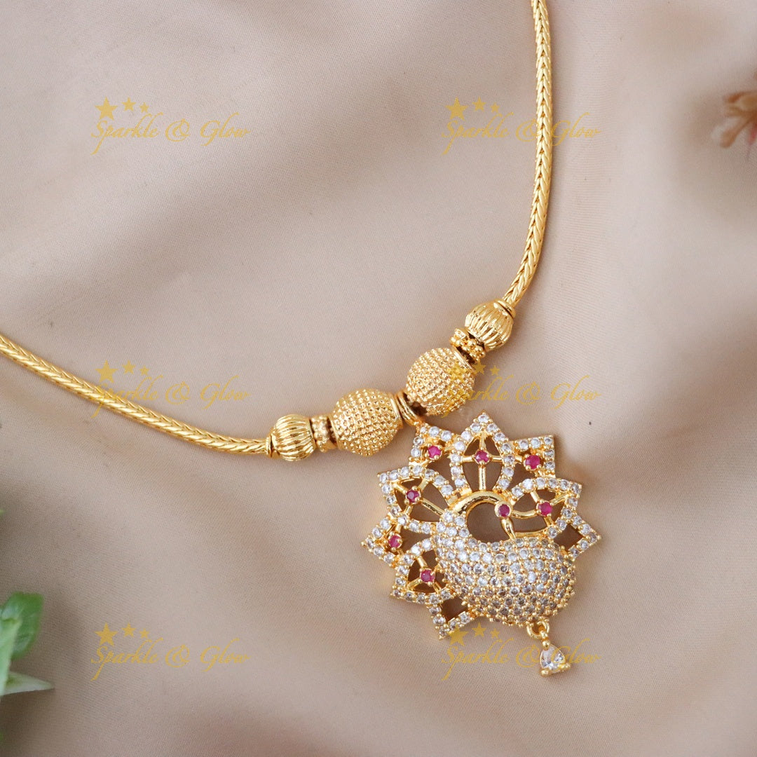 Elegant Microgold Necklace for Festive Celebrations