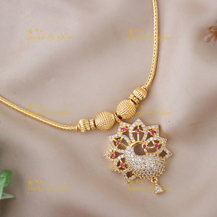 Elegant Microgold Necklace for Festive Celebrations