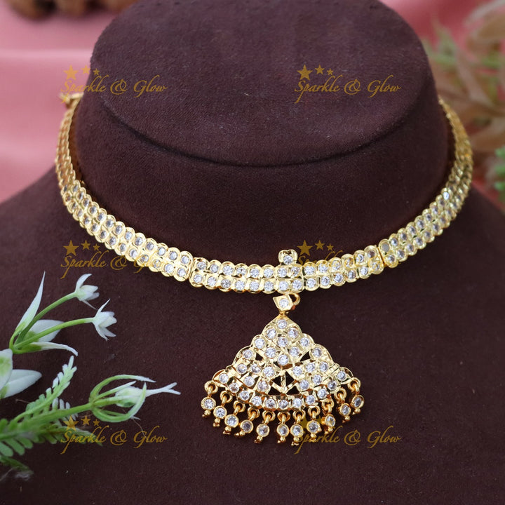Exquisite Microgold Choker Necklace for Elegant Weddings