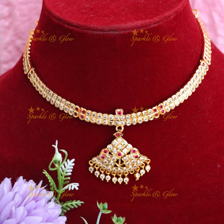 Exquisite Microgold Choker Necklace for Elegant Weddings