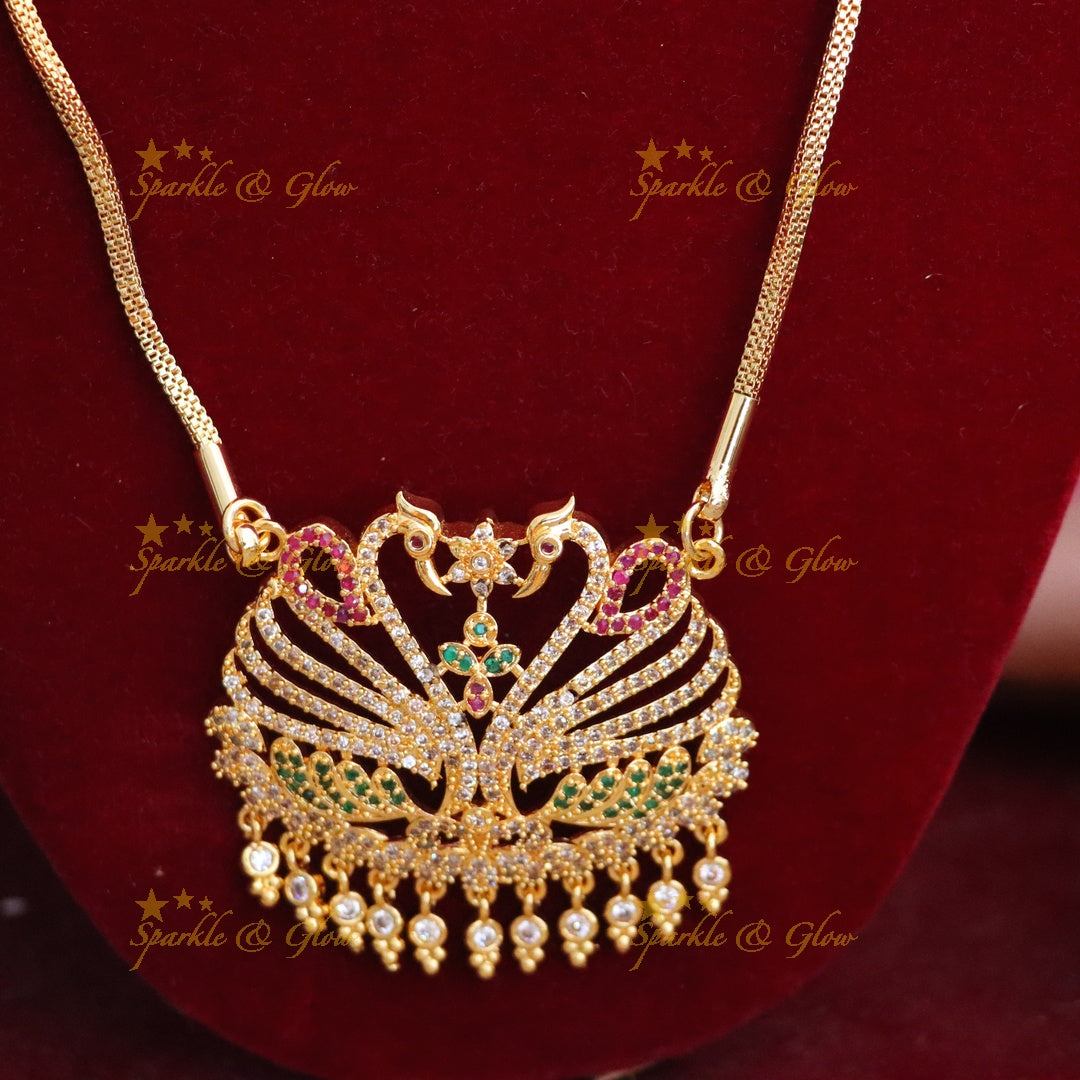 Microgold Long Necklace Set | Perfect for Weddings & Festivals