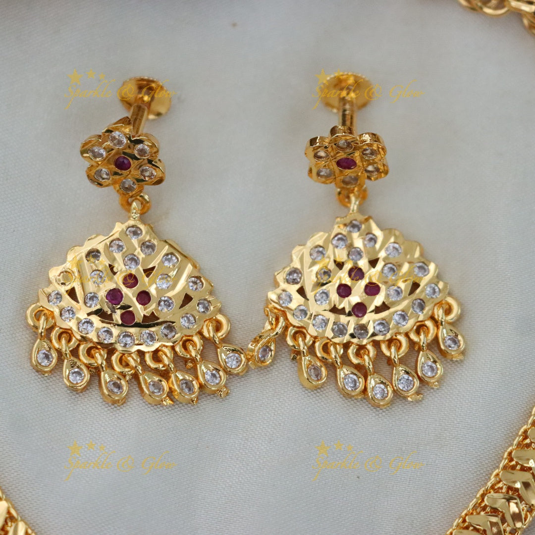 Luxurious Microgold Bridal Set for Elegant Weddings