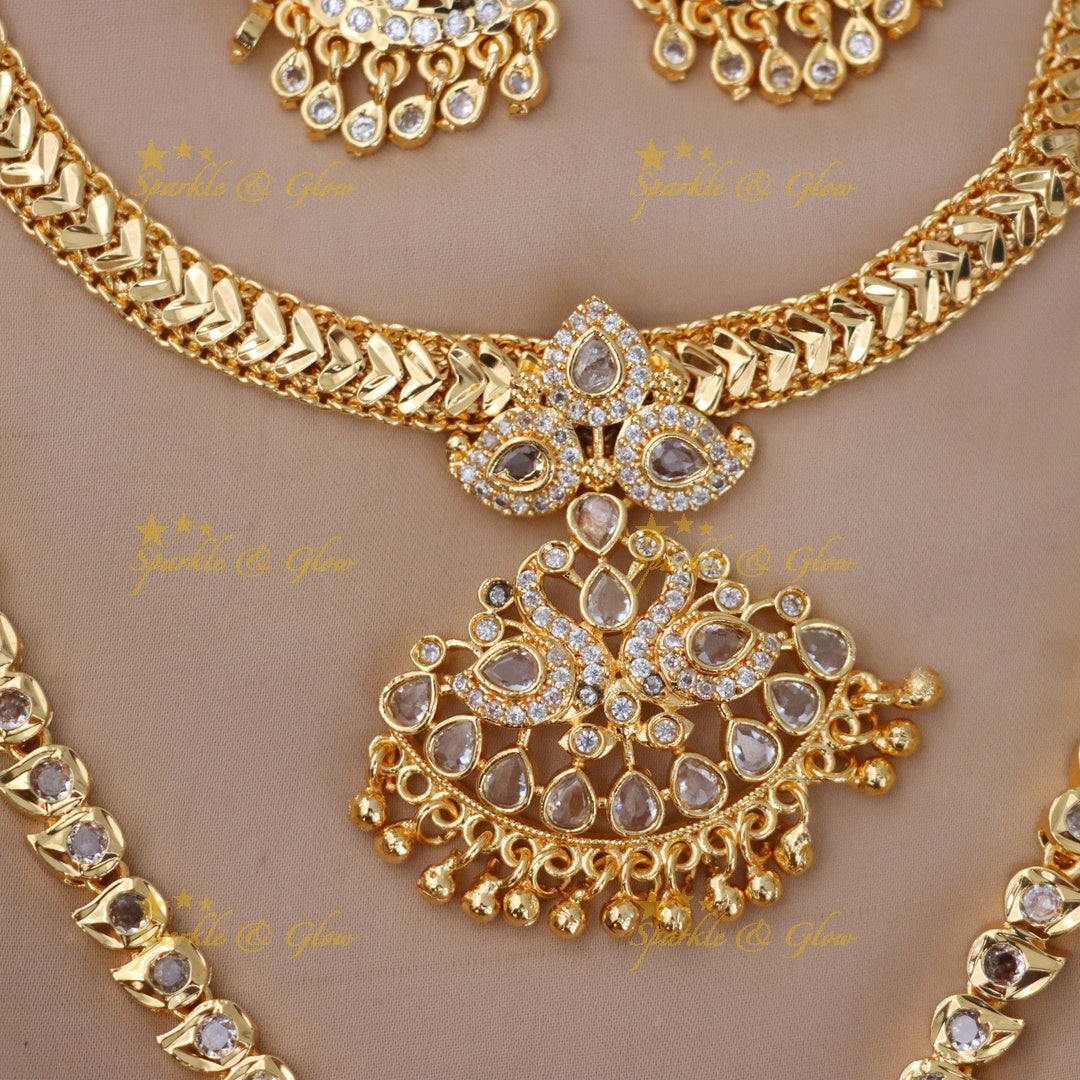 Luxurious Microgold Bridal Set for Elegant Weddings