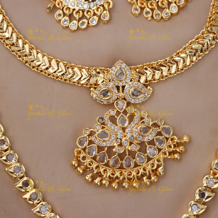 Luxurious Microgold Bridal Set for Elegant Weddings