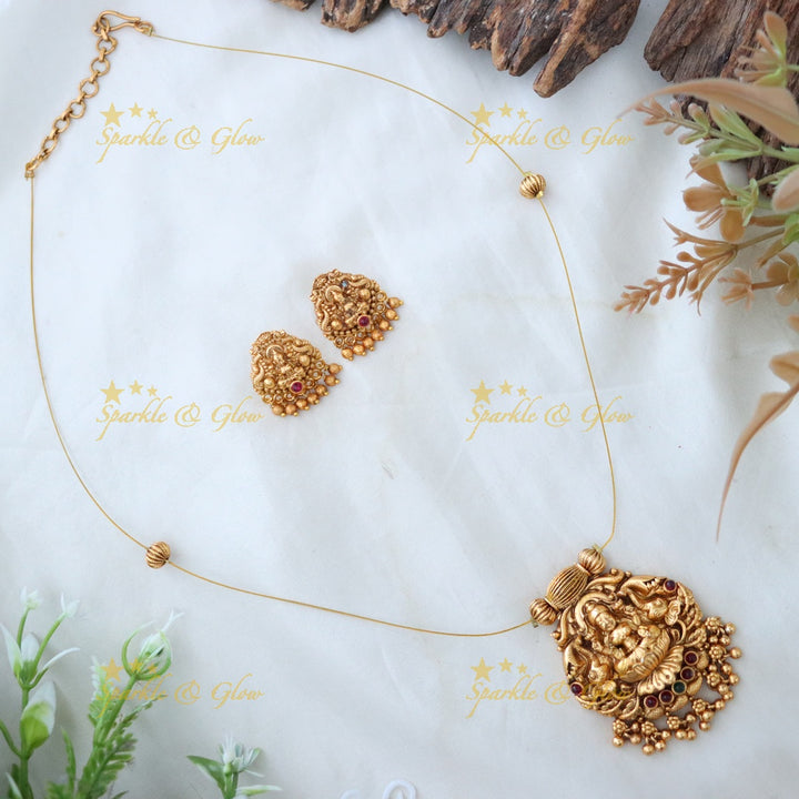 Exquisite Temple Necklace Set for Weddings & Festivities