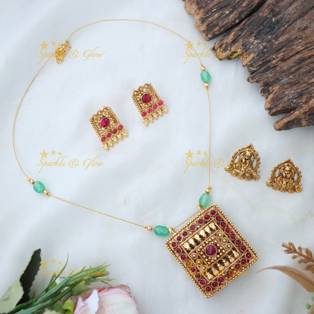 Exquisite Imitation Gold-Plated Wedding Necklace Set