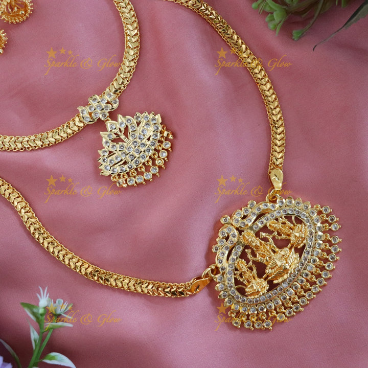 Exquisite Laxmi Bridal Microgold Necklace Set