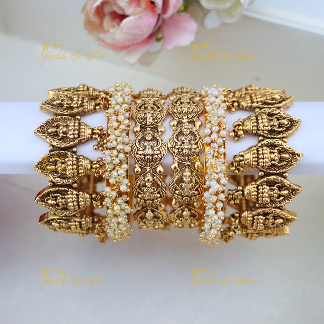 Exquisite Imitation Peacock Bangle Set for Brides