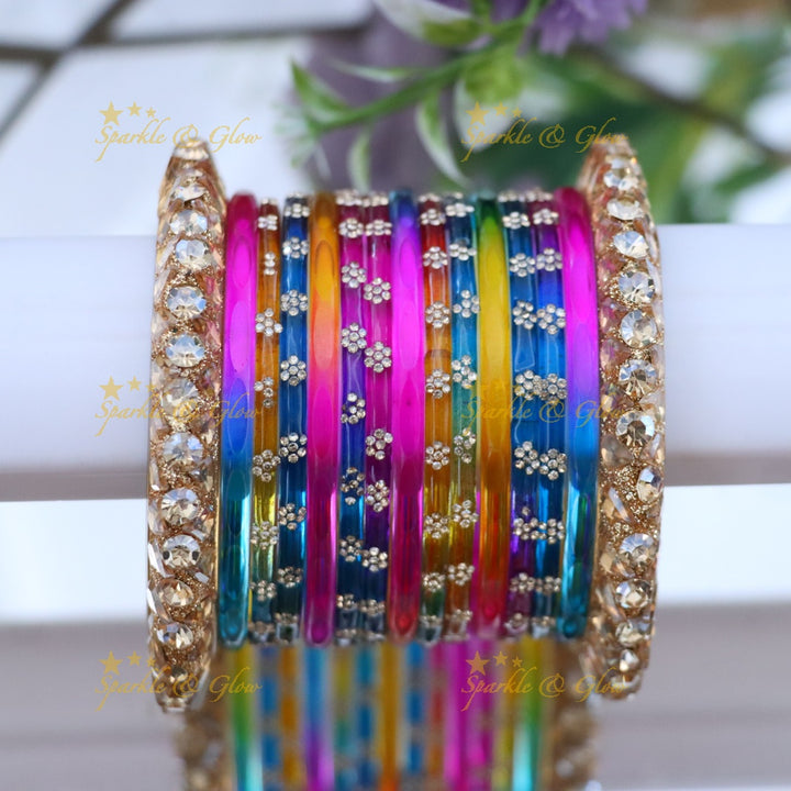 Exquisite Green Bangles for Brides - Imitation Jewelry