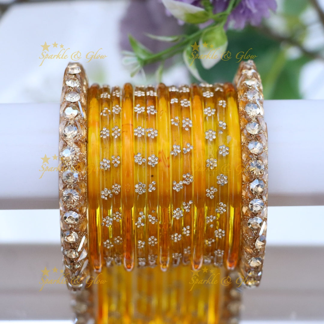 Exquisite Green Bangles for Brides - Imitation Jewelry