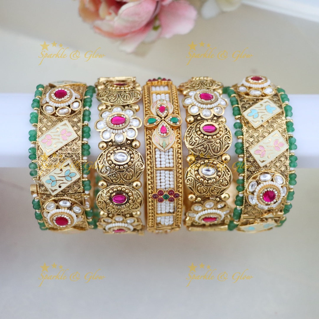 Exquisite Heritage Bridal Bangles for Elegant Weddings
