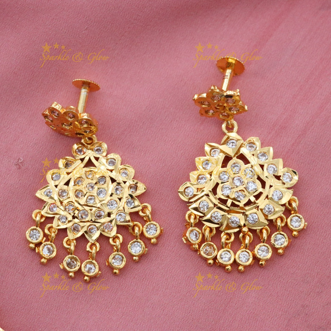 Elegant Microgold Bridal Necklace Set for Weddings