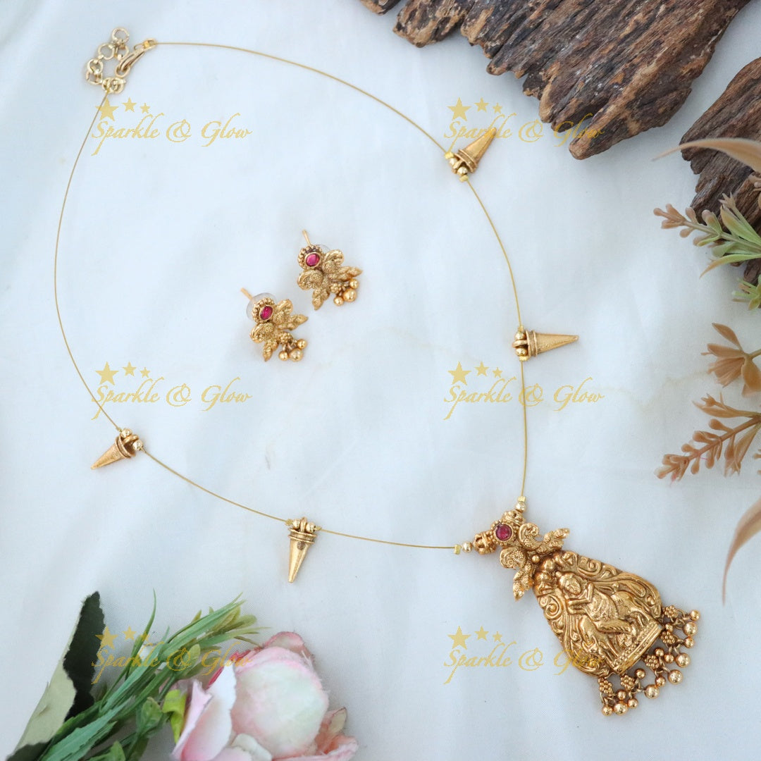 Temple Necklace - Exquisite Indian Imitation Jewellery