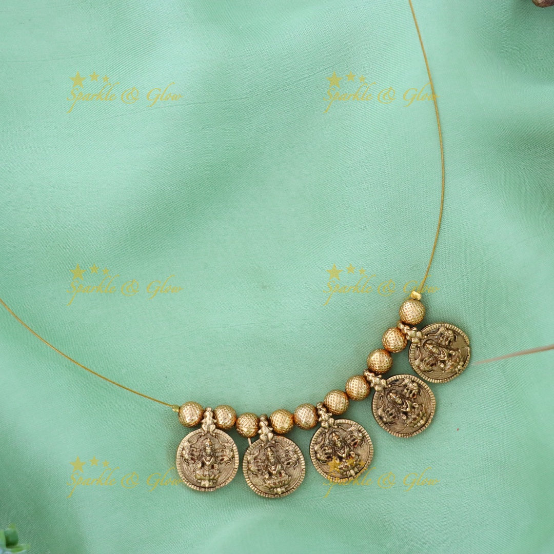 Exquisite Gold-Plated Invisible Necklace for Festive Elegance