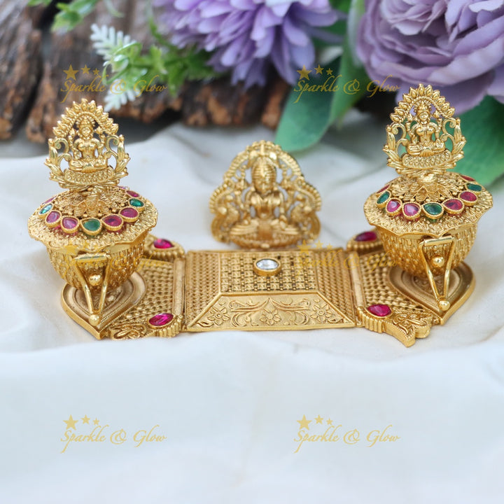 Exquisite Kemp Lakshmi Kumkum Box for Festivities