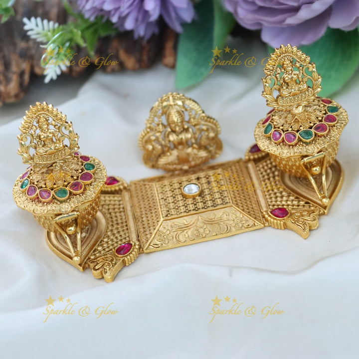 Exquisite Kemp Lakshmi Kumkum Box for Festivities