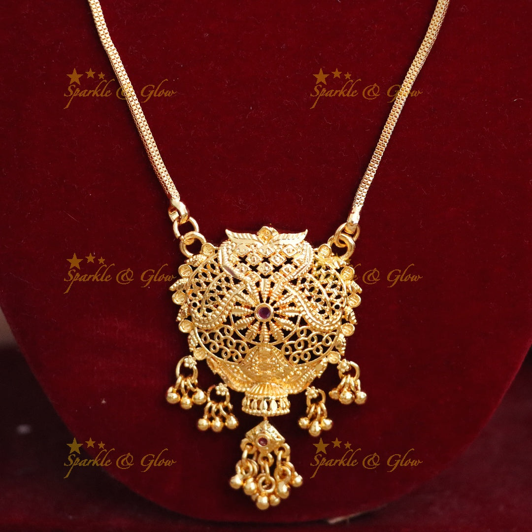 Radiant Microgold Necklace Set for Festivals & Weddings