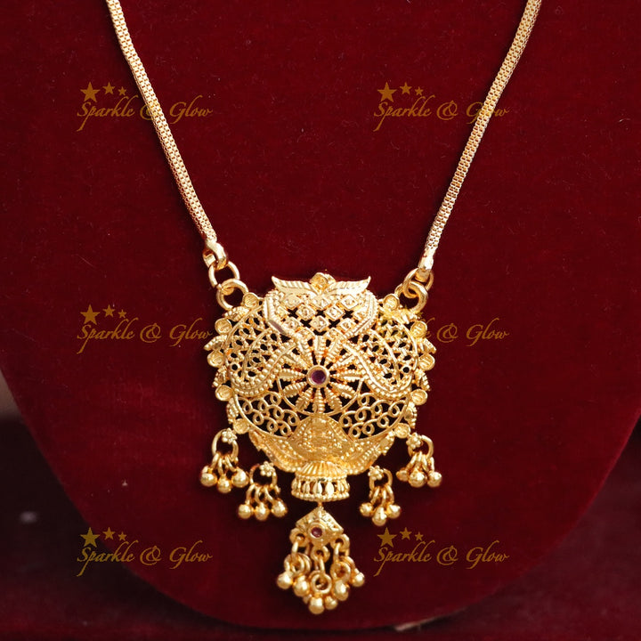 Radiant Microgold Necklace Set for Festivals & Weddings