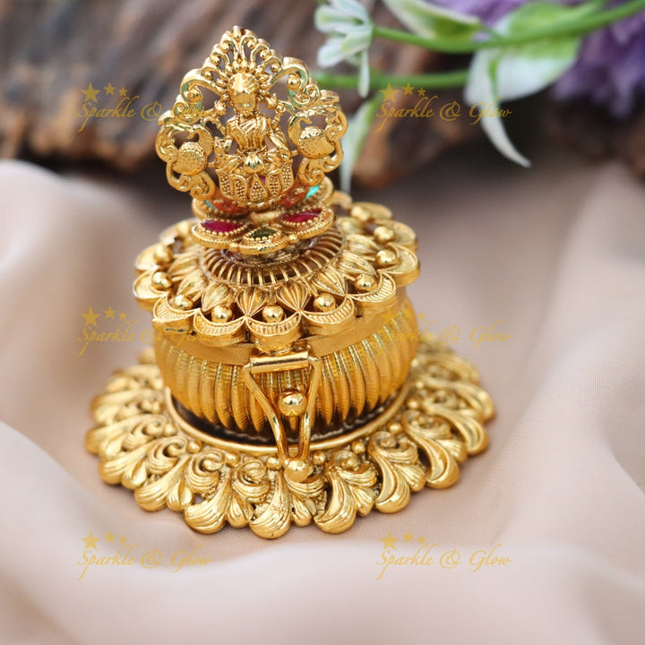Exquisite Lakshmi Kumkum Box for Festivals & Weddings