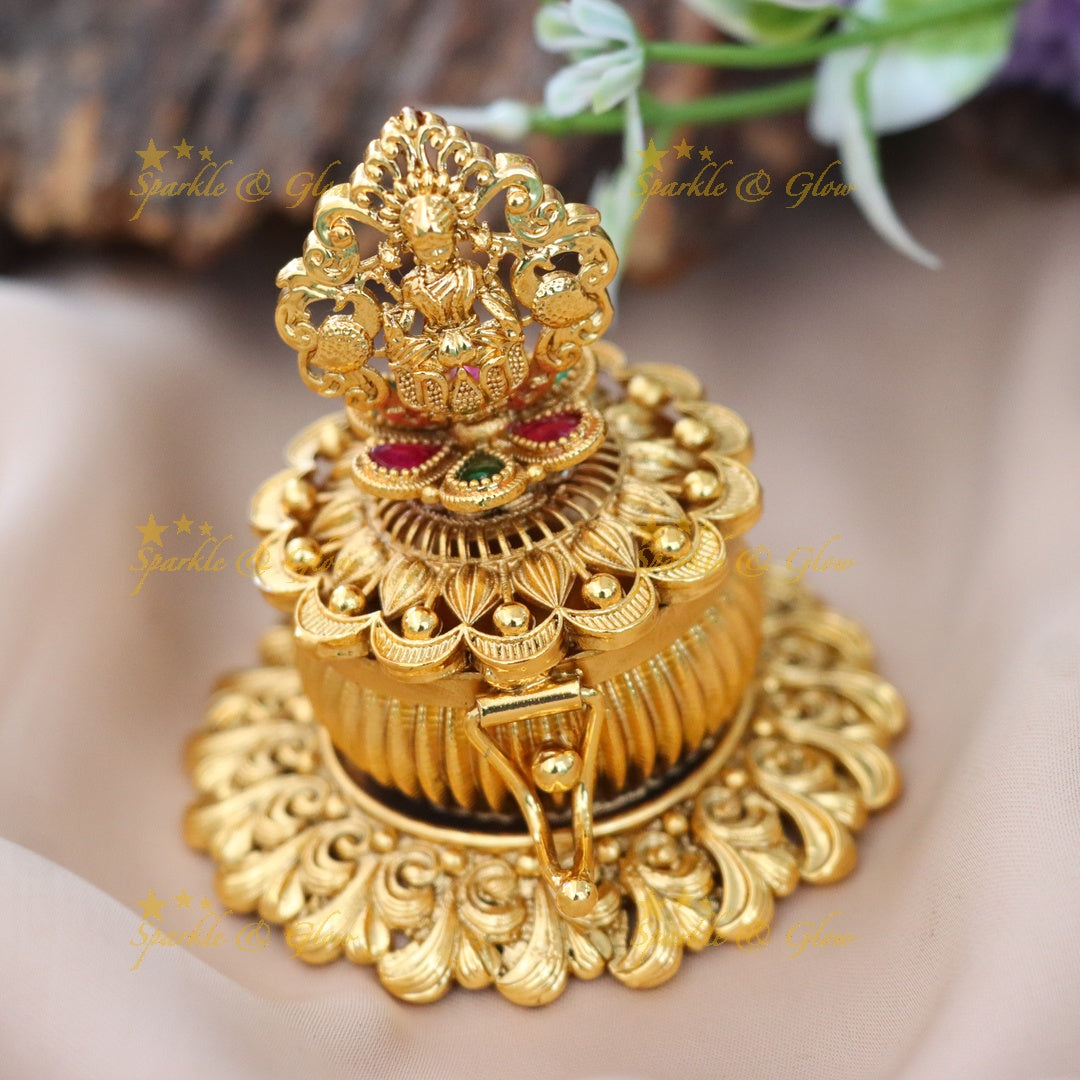Exquisite Lakshmi Kumkum Box for Festivals & Weddings