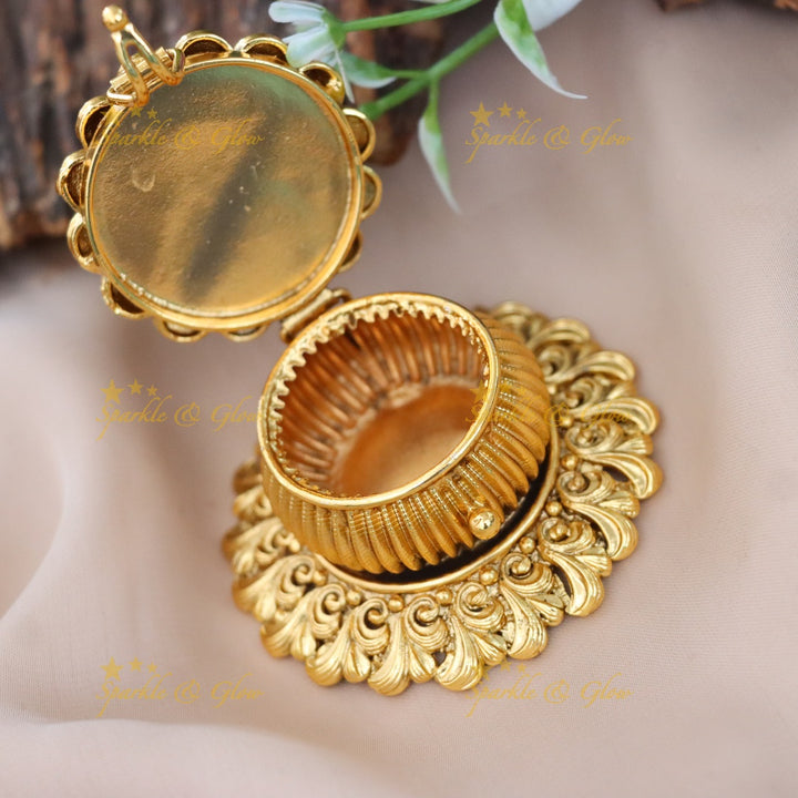 Exquisite Lakshmi Kumkum Box for Festivals & Weddings