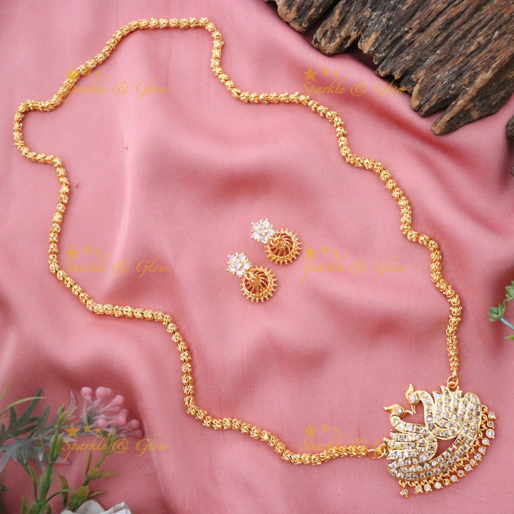 Elegant Microgold Necklace Set - Perfect for Weddings