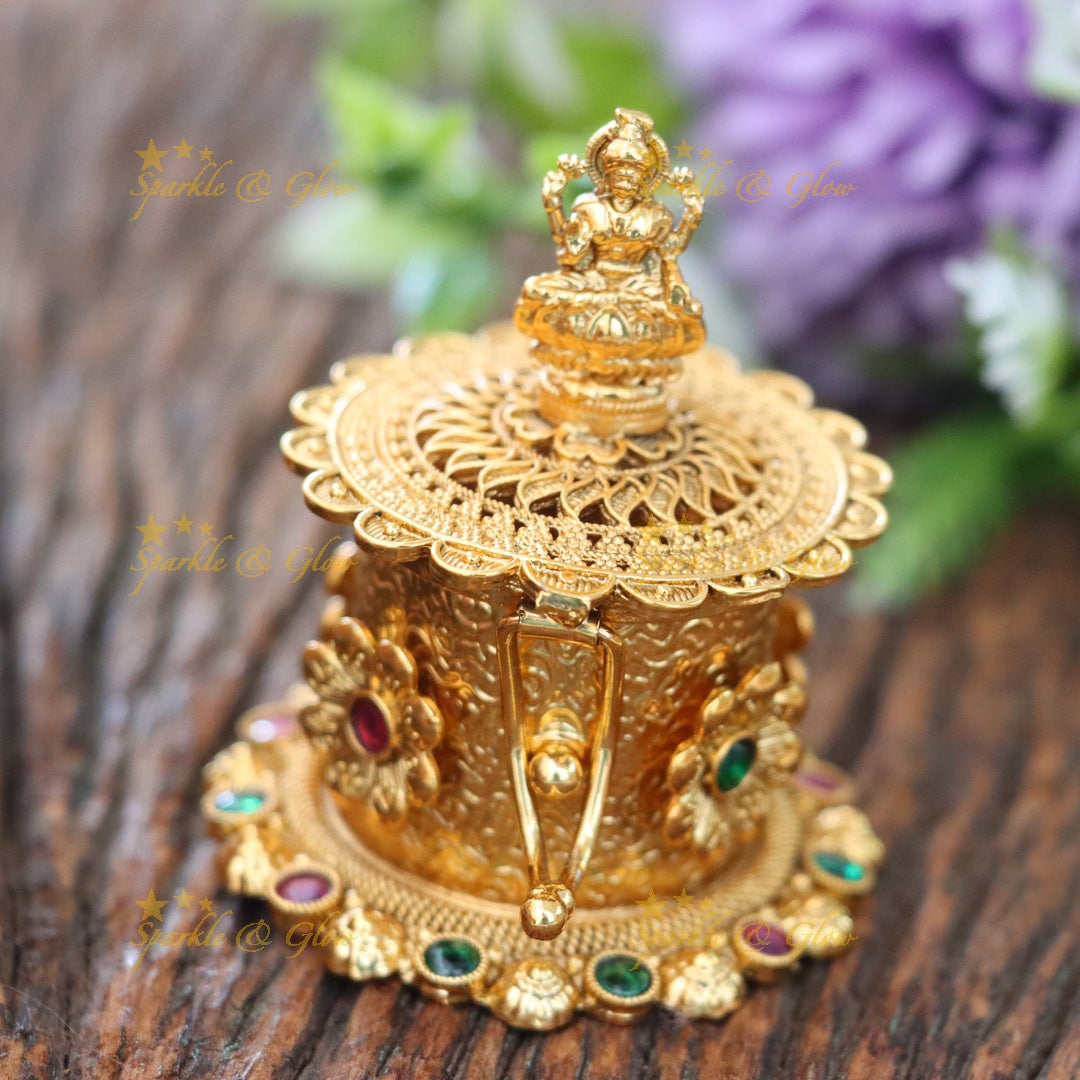 Exquisite Lakshmi Kumkum Box – Perfect for Festive Decor
